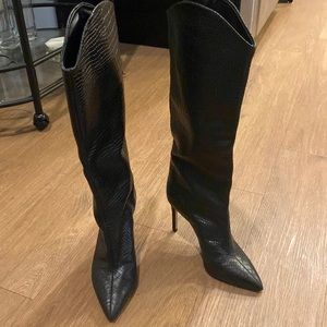 COPY - Schutz Maryana Croc Embossed boots